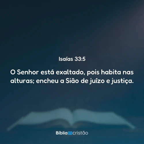Isaías 33:5