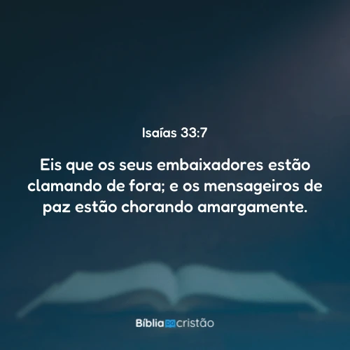 Isaías 33:7