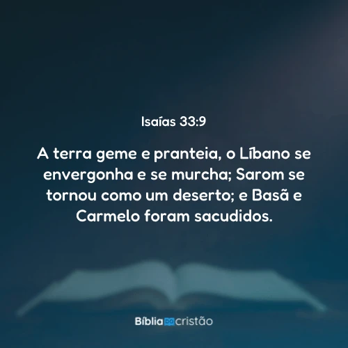Isaías 33:9