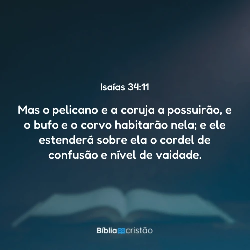 Isaías 34:11