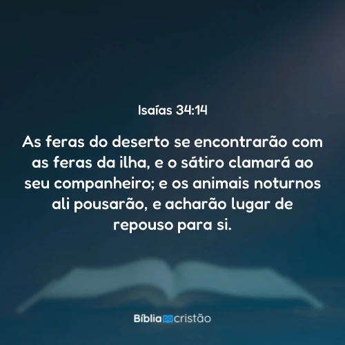 Isaías 34:14