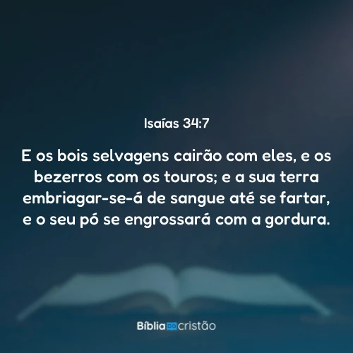 Isaías 34:7