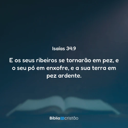 Isaías 34:9