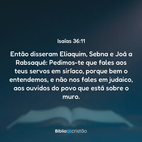 Isaías 36:11