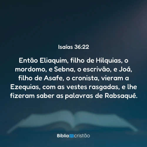 Isaías 36:22