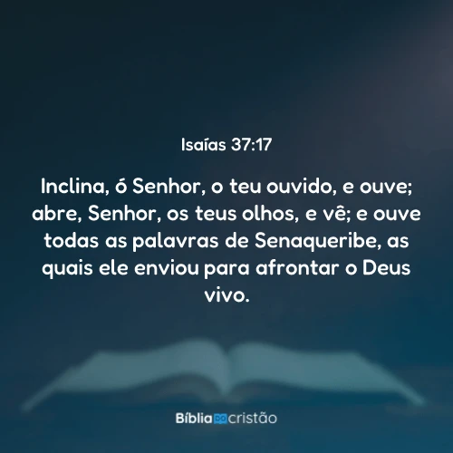 Isaías 37:17