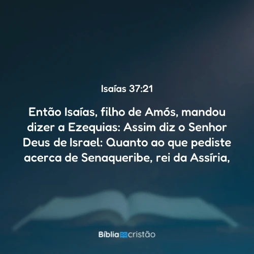 Isaías 37:21