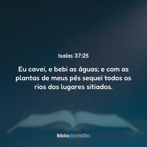 Isaías 37:25