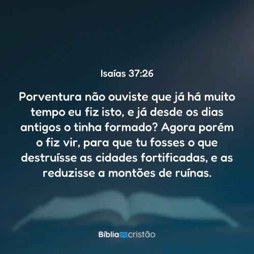 Isaías 37:26