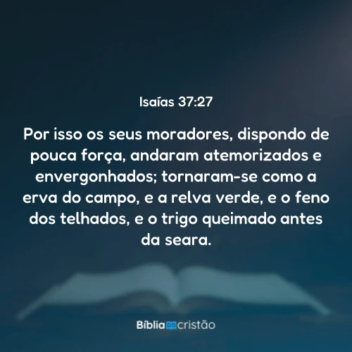 Isaías 37:27