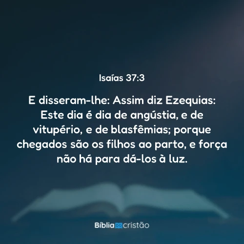 Isaías 37:3