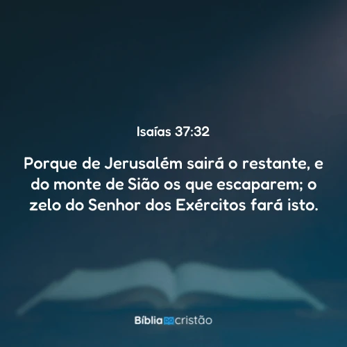 Isaías 37:32
