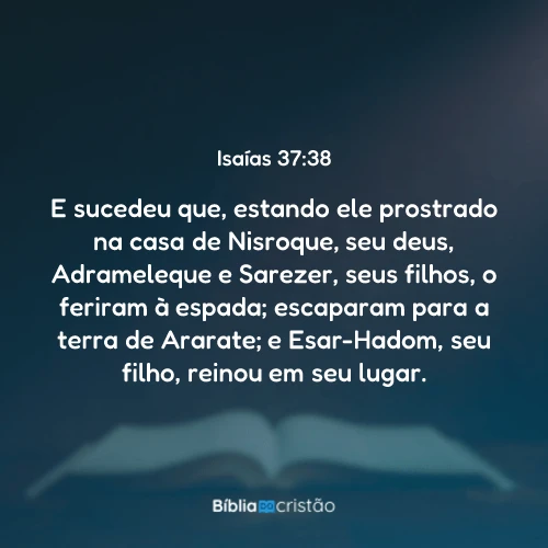 Isaías 37:38