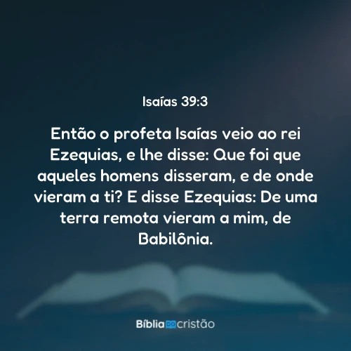 Isaías 39:3