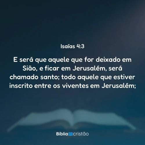 Isaías 4:3