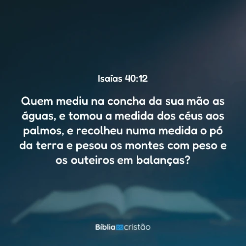 Isaías 40:12