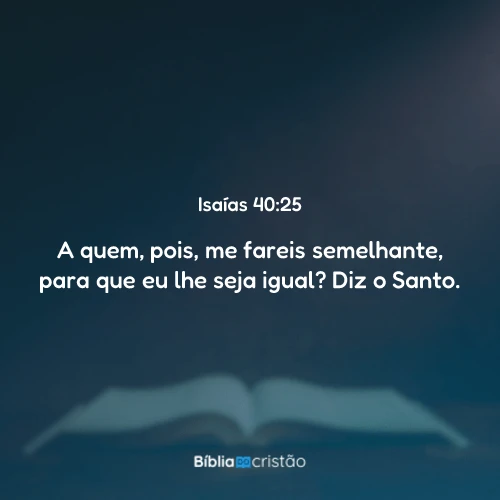 Isaías 40:25