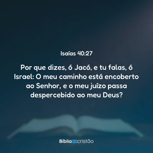 Isaías 40:27