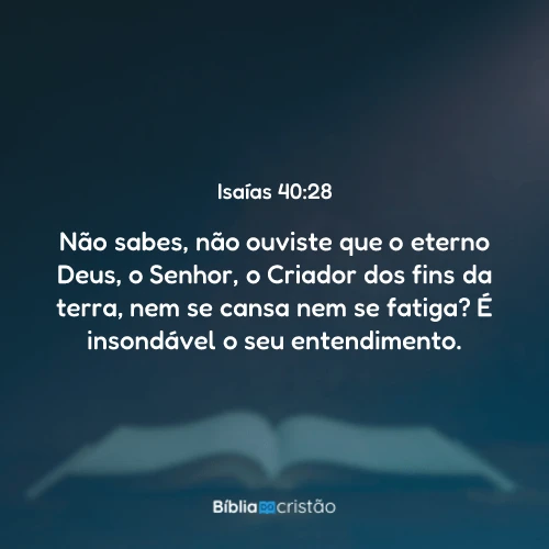 Isaías 40:28