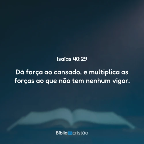 Isaías 40:29