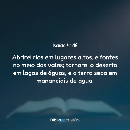 Isaías 41:18