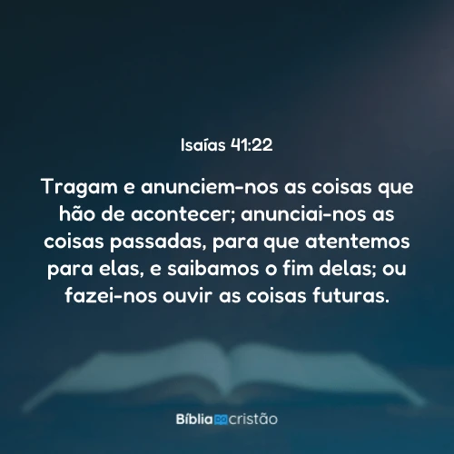 Isaías 41:22