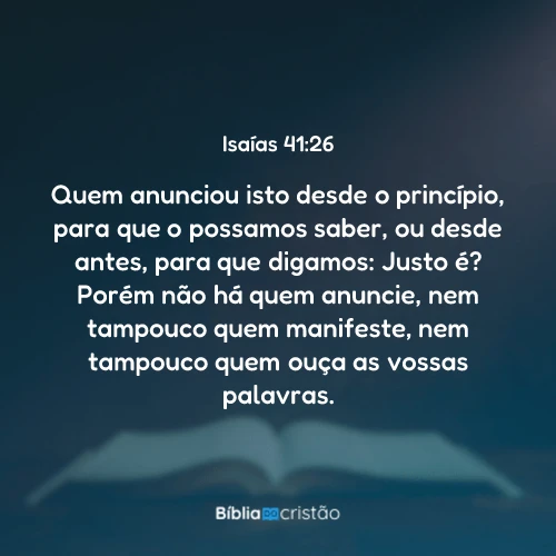 Isaías 41:26