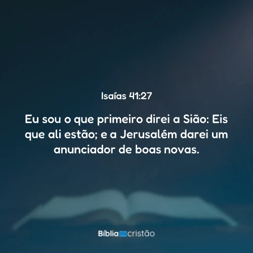 Isaías 41:27