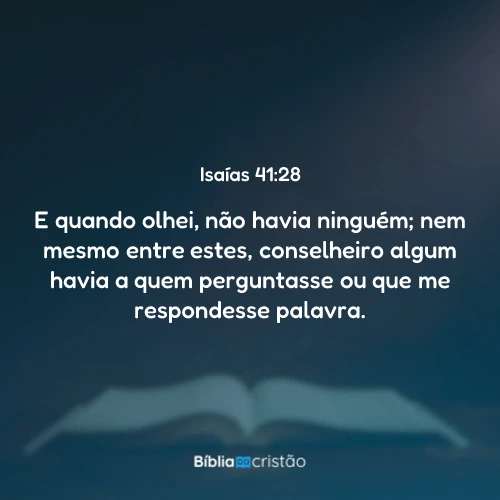 Isaías 41:28
