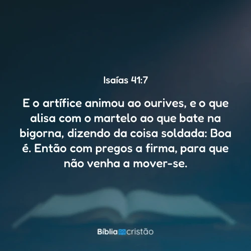Isaías 41:7