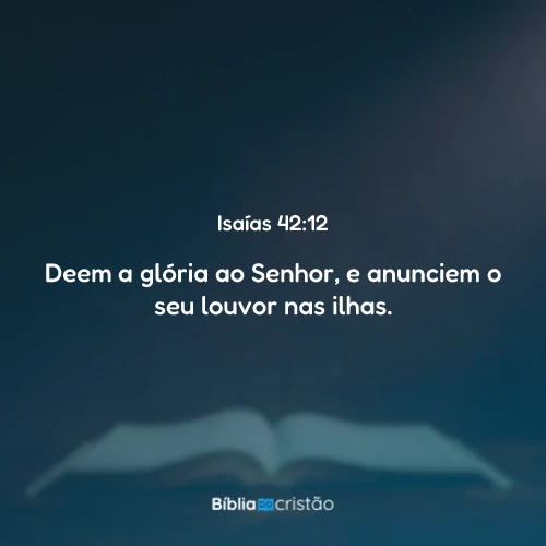 Isaías 42:12