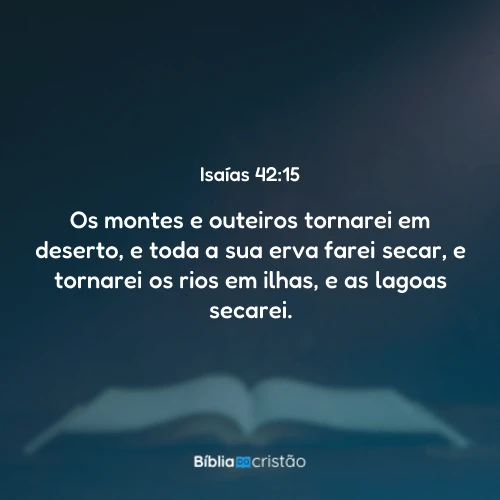 Isaías 42:15