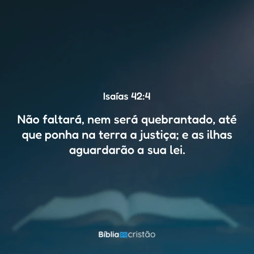 Isaías 42:4