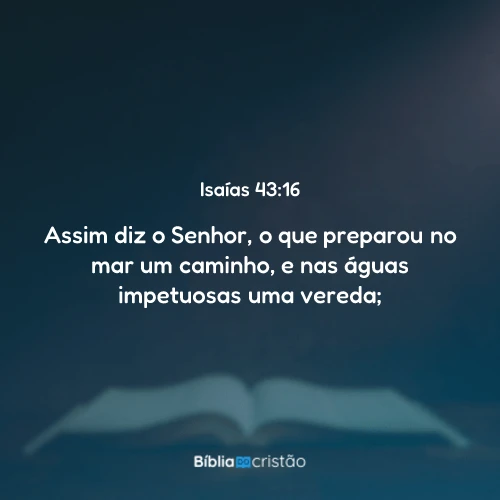 Isaías 43:16