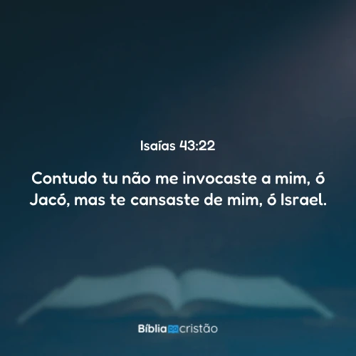 Isaías 43:22