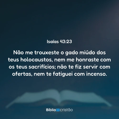 Isaías 43:23