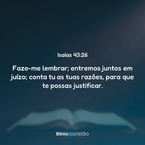 Isaías 43:26