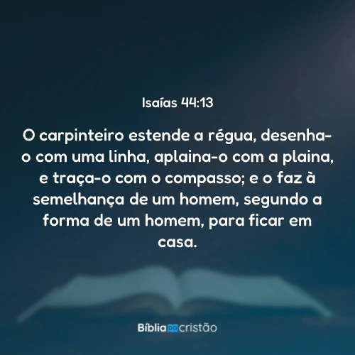 Isaías 44:13