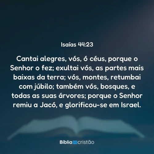 Isaías 44:23