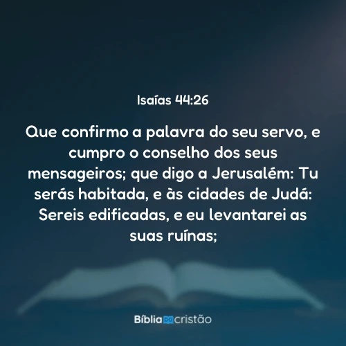Isaías 44:26