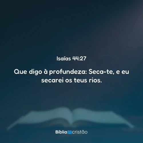 Isaías 44:27