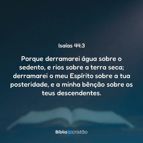 Isaías 44:3