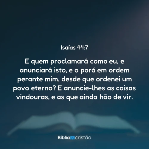 Isaías 44:7