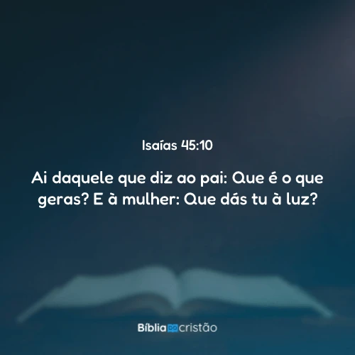 Isaías 45:10