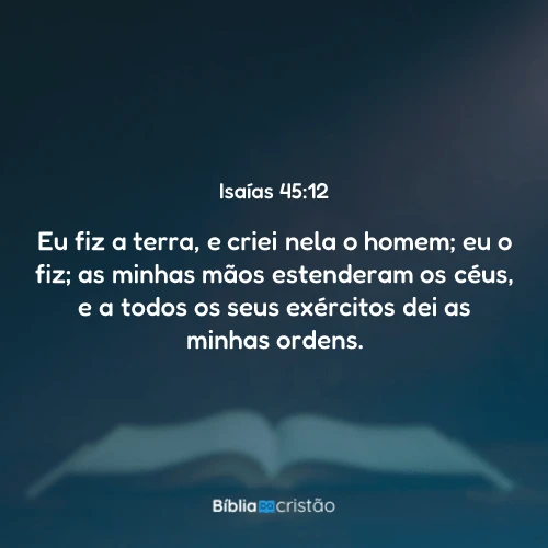 Isaías 45:12