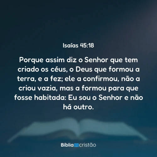 Isaías 45:18