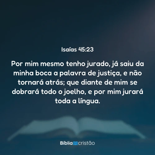 Isaías 45:23