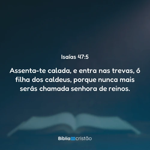 Isaías 47:5