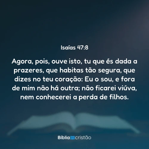 Isaías 47:8