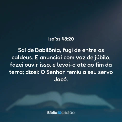 Isaías 48:20